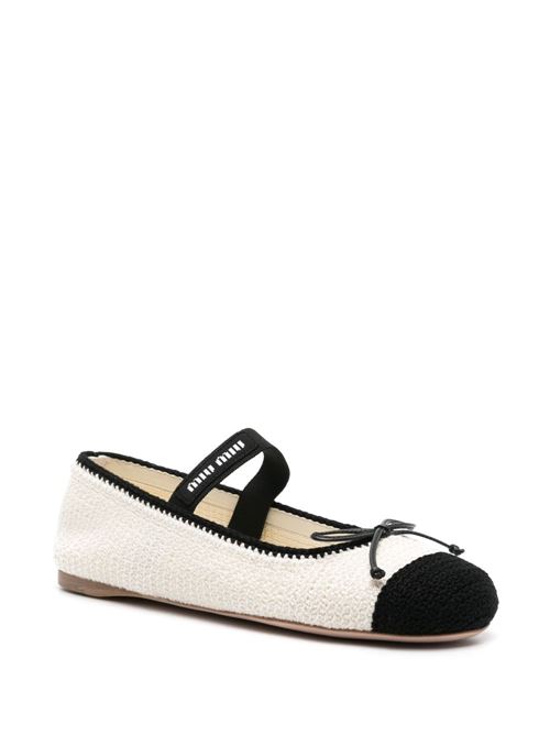 Ballet flats with bow MIU MIU | 5F138EF-0052CQ2F0A72